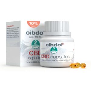 Cibdol 10% capsules met cannabidiol van de hennepplant