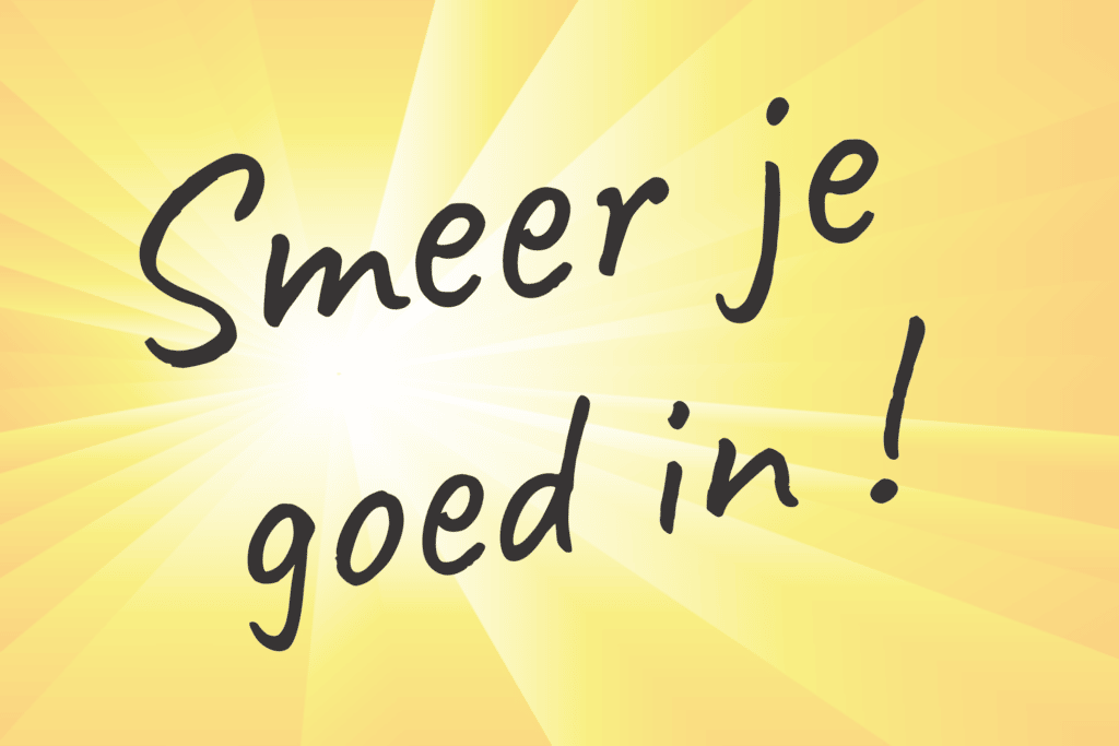 Insmeren met zonnebrand