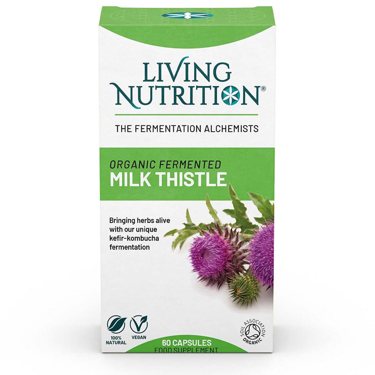 Living Nutrition Gefermenteerde Milk Thistle capsules