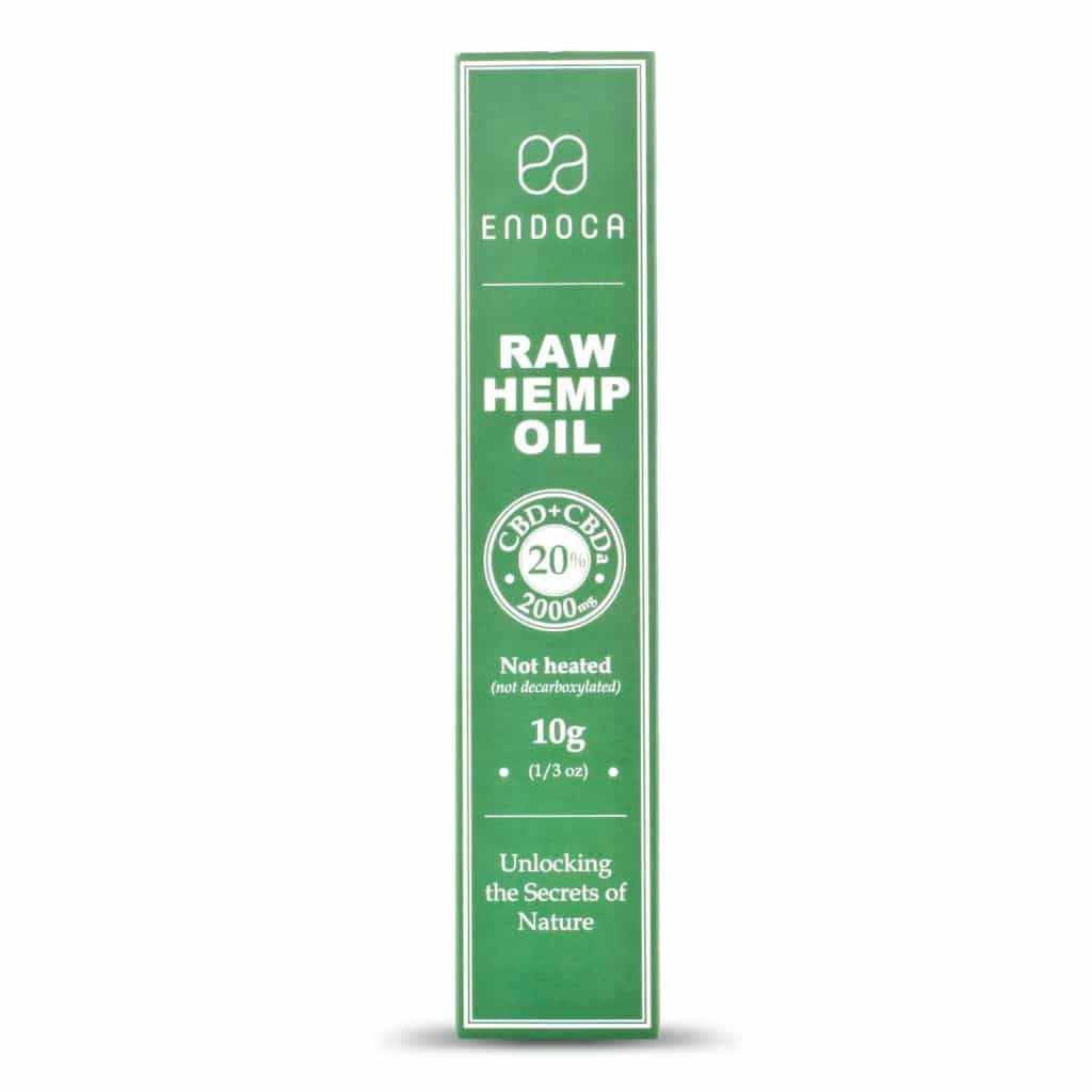 CBD Pasta 20% van Endoca (2000mg CBD) op een witte achtergrond. miniatuur