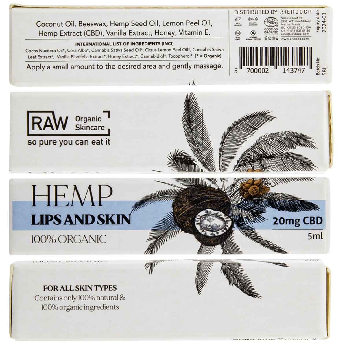 Endoca CBD Lippenbalsem miniatuur