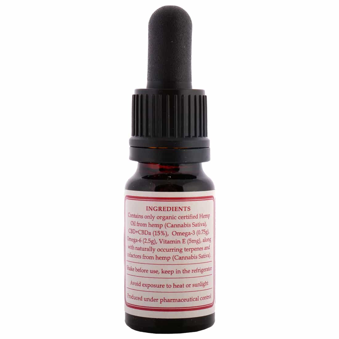 Een flesje Endoca - CBD Olie 15% (10ml) met een druppelaar. miniatuur