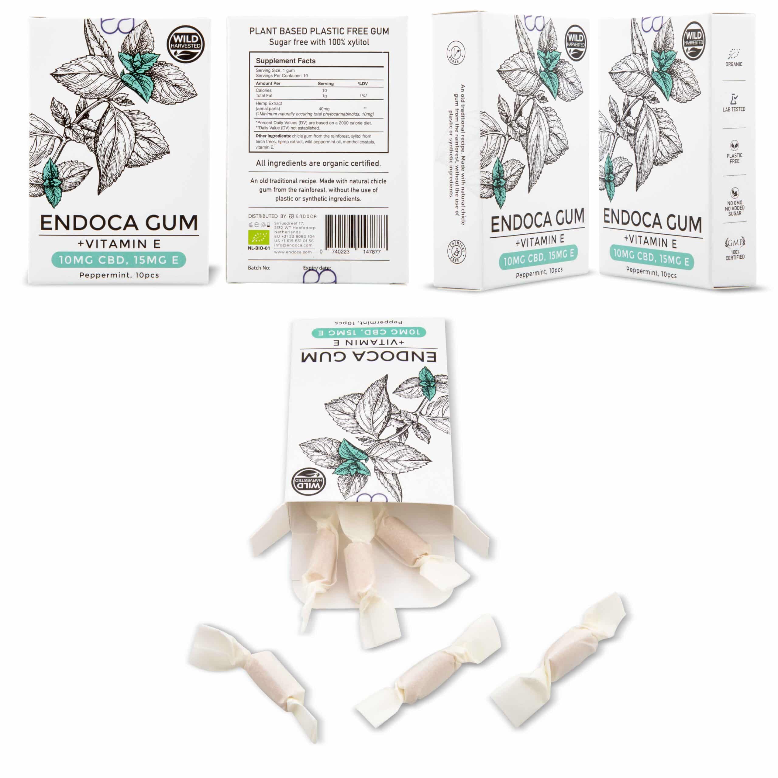 Endoca CBD kauwgom miniatuur