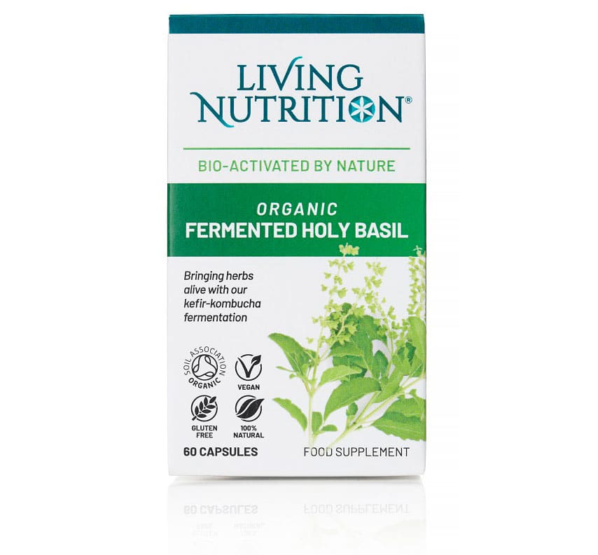 Gefermenteerd biologisch supplement met heilige basilicum, tulsi
