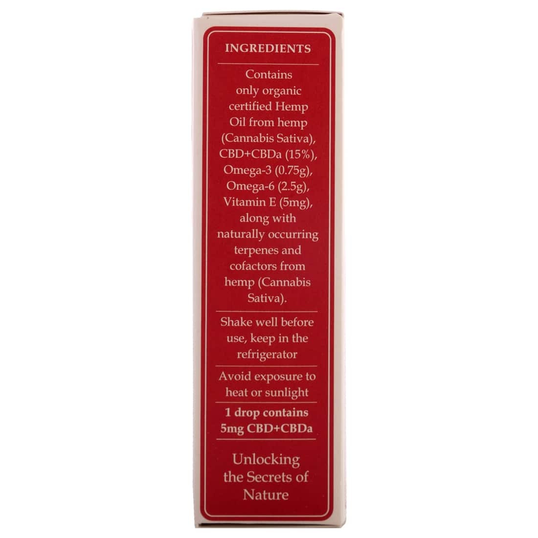 Een flesje Endoca - CBD Olie 15% (10ml) met instructies erop. miniatuur