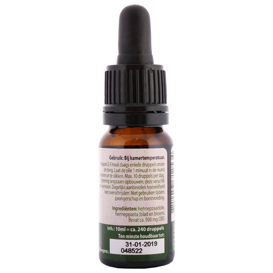 een flesje Jacob Hooy - CBD olie 5% (10ml) miniatuur