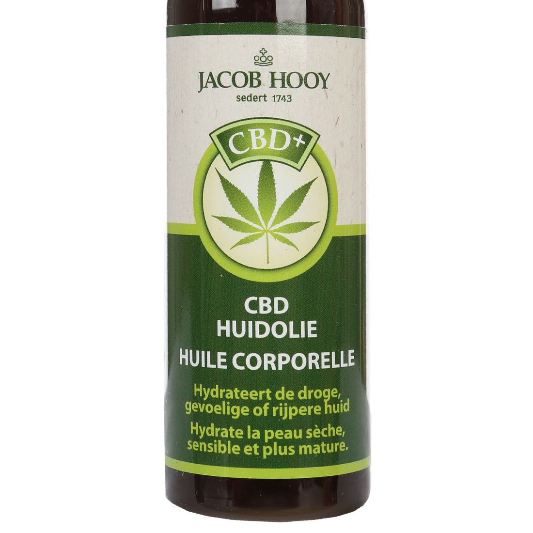 een flesje CBD Huidolie van Jacob Hooy (100ml). miniatuur