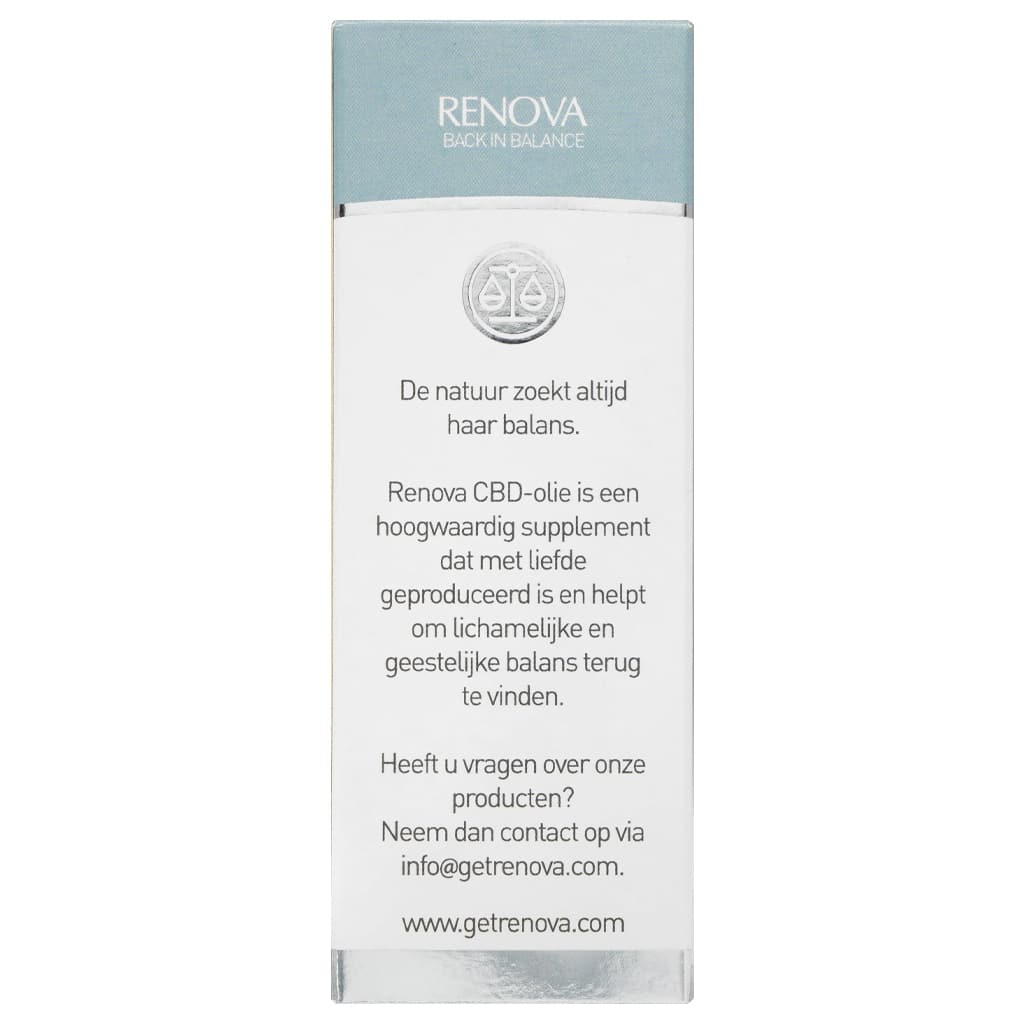 Een flesje Renova - CBD olie 10% (30ml) - roostt aid. miniatuur