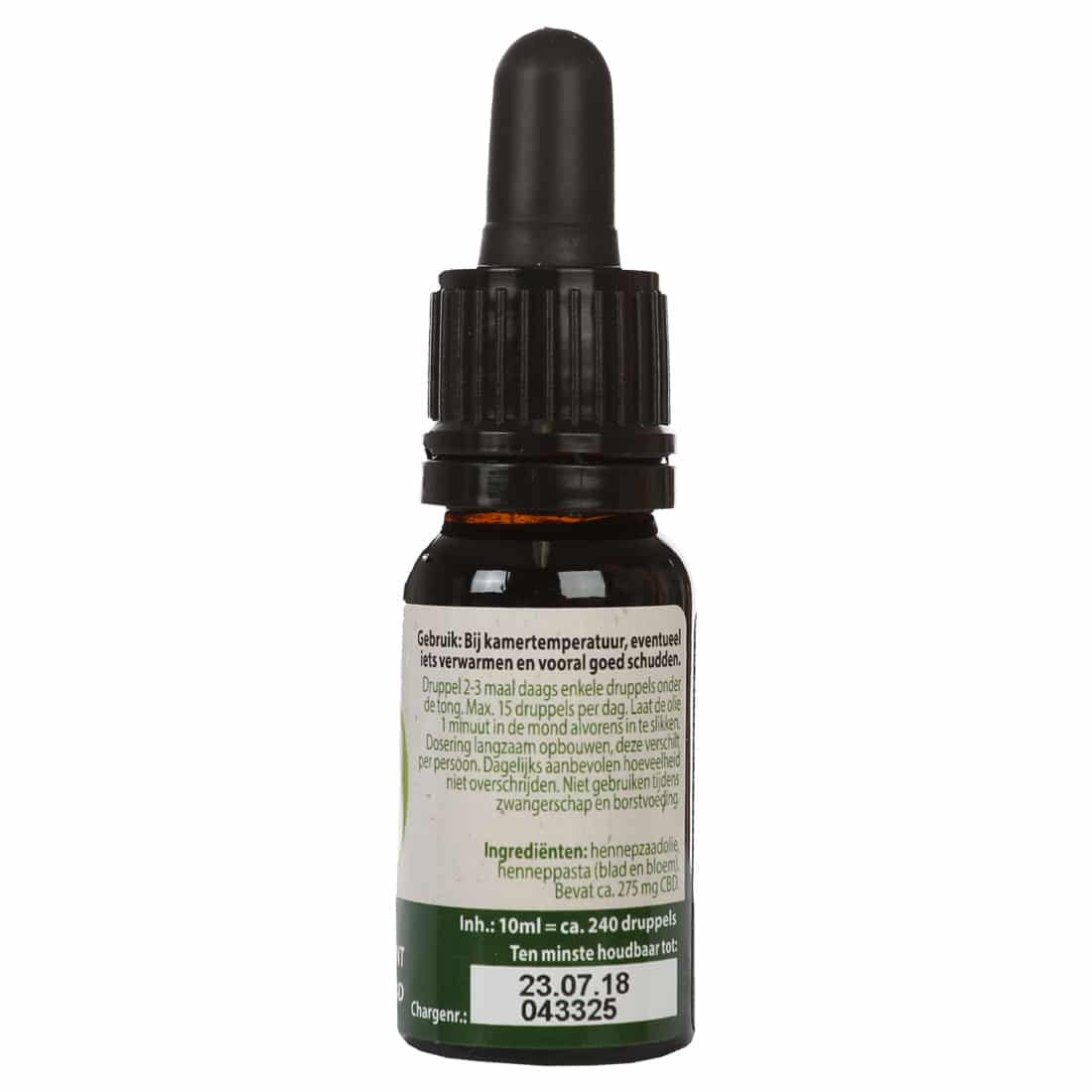 een flesje Jacob Hooy - CBD olie 2,75% (100ml). miniatuur