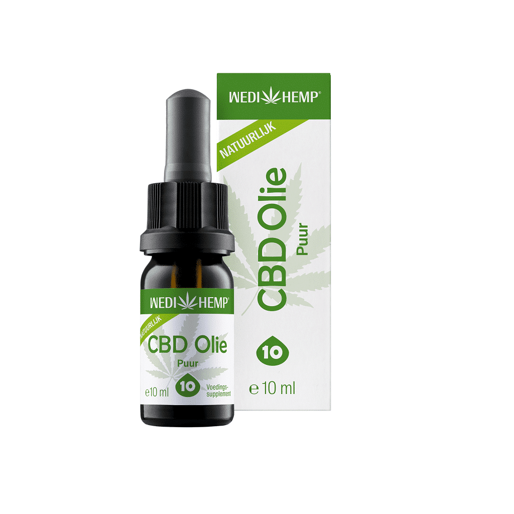 Wedihemp - CBD olie 10% PUUR (10ml) — verpakking van Wedihemp